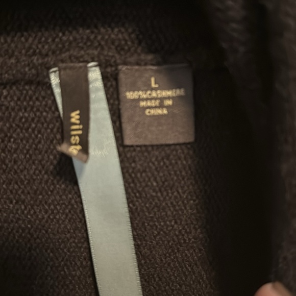 Wilster all cashmere shrug in chocolate brown. EUC. Worn once. - Picture 2 of 5